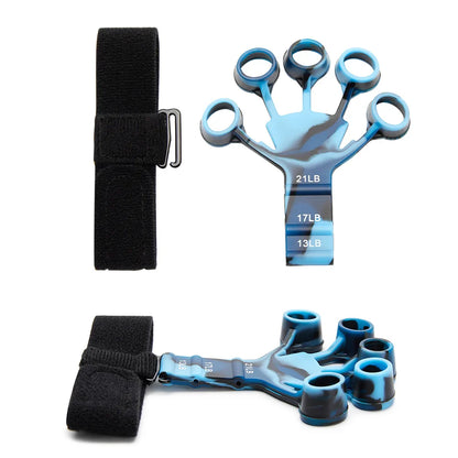 6 Level Finger Exerciser | Silicone Hand Strengthener for Musicians and Athletes