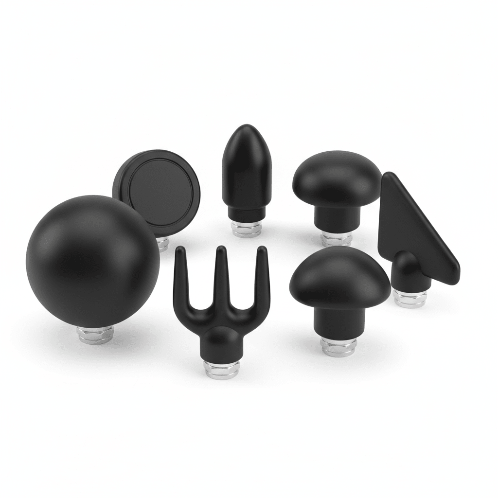 Muscle Massage Gun - Deep Tissue Percussion Massager with 6 Heads